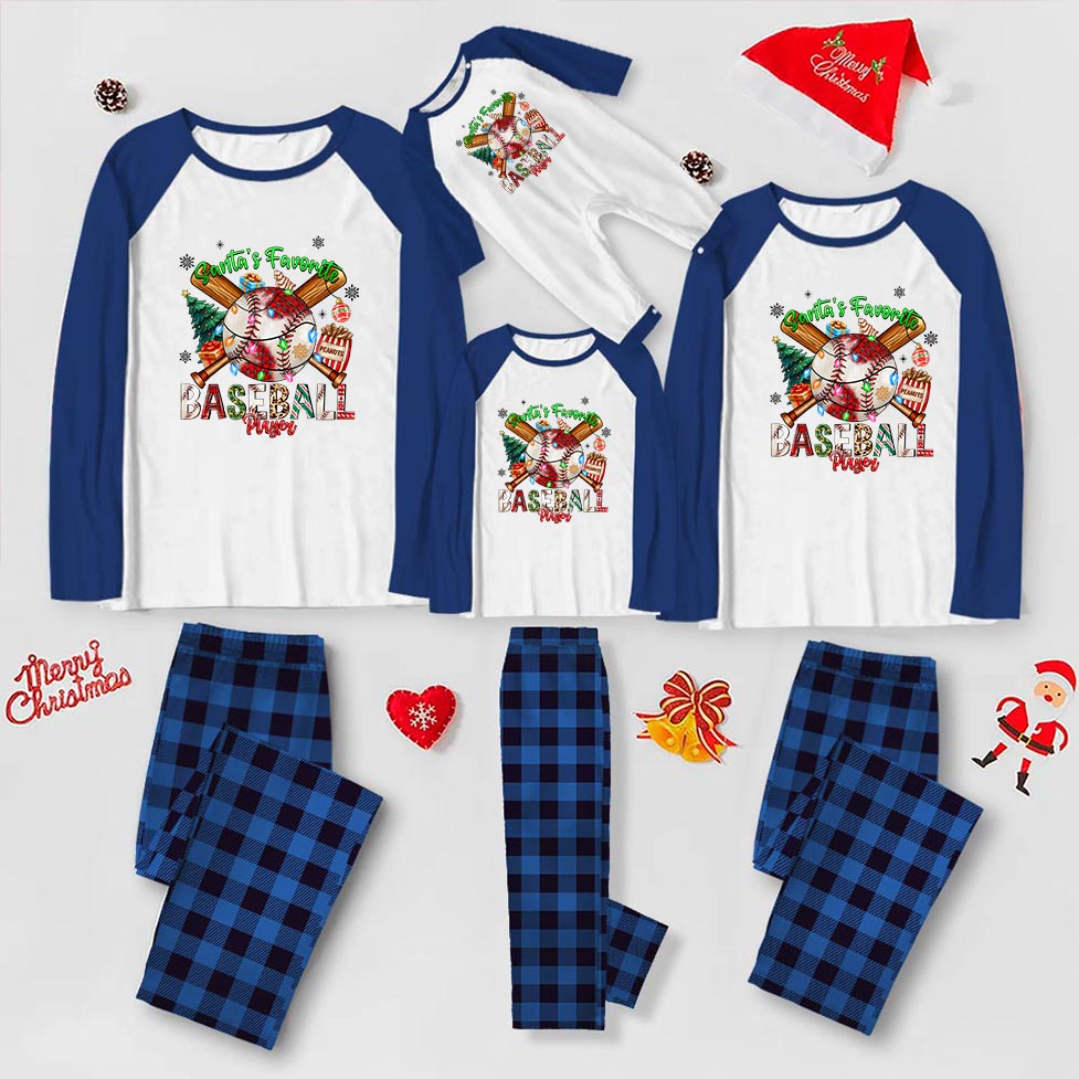 Matching Baseball Pajamas For Christmas 6 Styles Matching Baseball Pajamas For Christmas 6 Styles