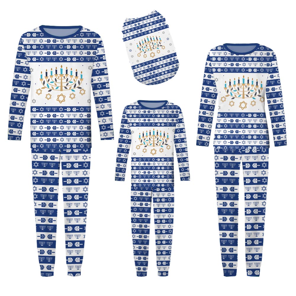 Menorah Jewish Holiday Matching Family Pjs Menorah Jewish Holiday Matching Family Pjs