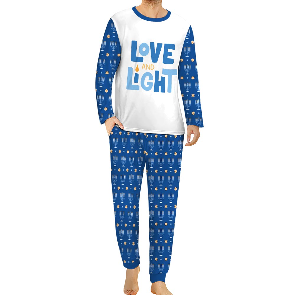 Love And Light Hanukkah Pajamas Family Love And Light Hanukkah Pajamas Family