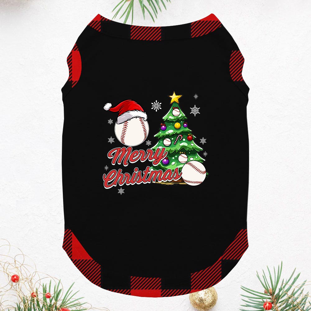 Funny Baseball Matching Christmas Pajama Set Short Sleeves Funny Baseball Matching Christmas Pajama Set Short Sleeves