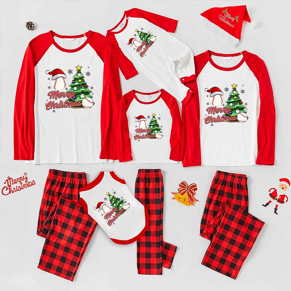 Baseball Matching Christmas PJs 6 Styles Option Baseball Matching Christmas PJs 6 Styles Option