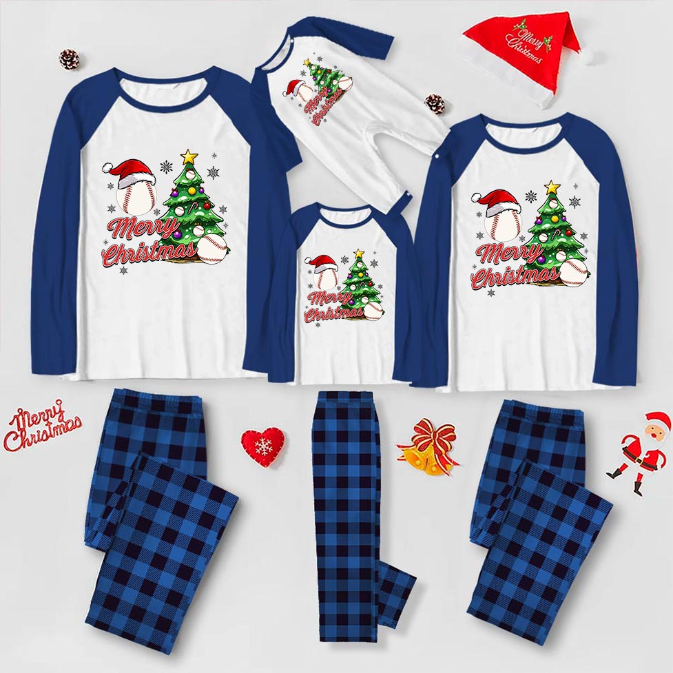 Baseball Matching Christmas PJs 6 Styles Option Baseball Matching Christmas PJs 6 Styles Option