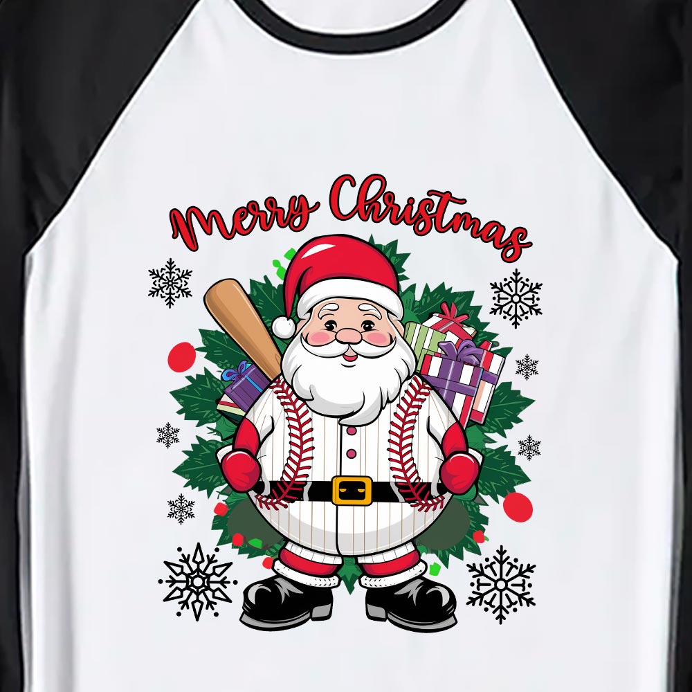 Matching Funny Baseball Santa Pajamas For Xmas Matching Funny Baseball Santa Pajamas For Xmas