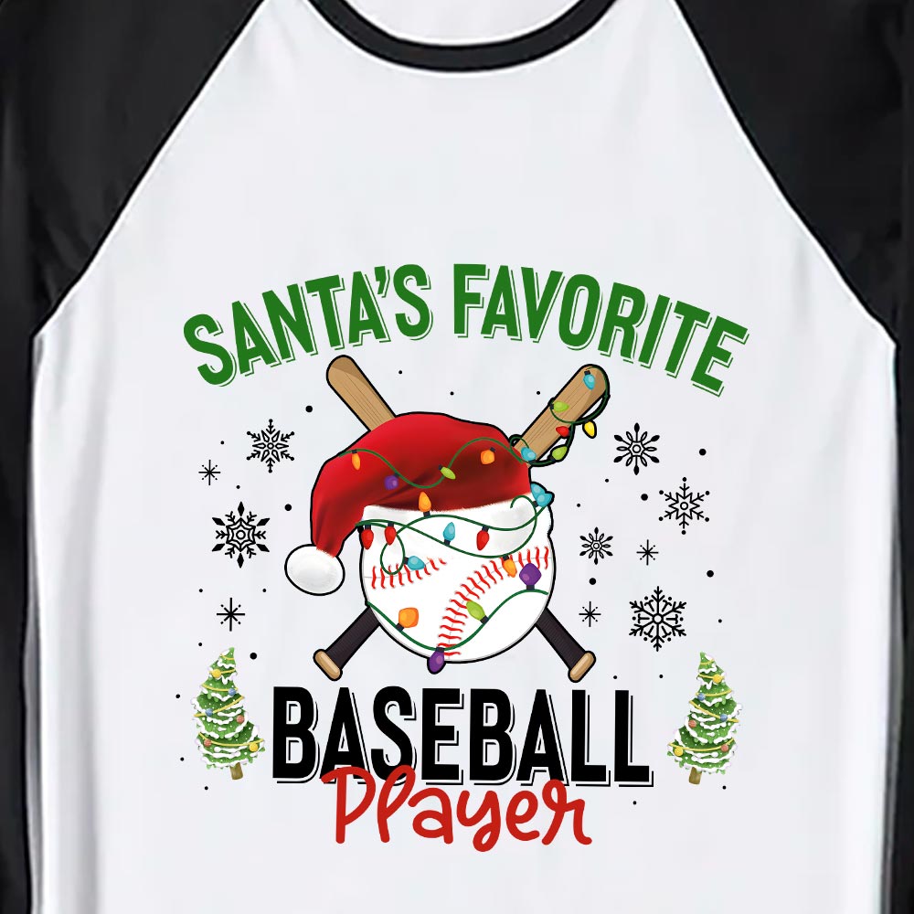 Long Sleeves Christmas Pajamas For Baseball Player