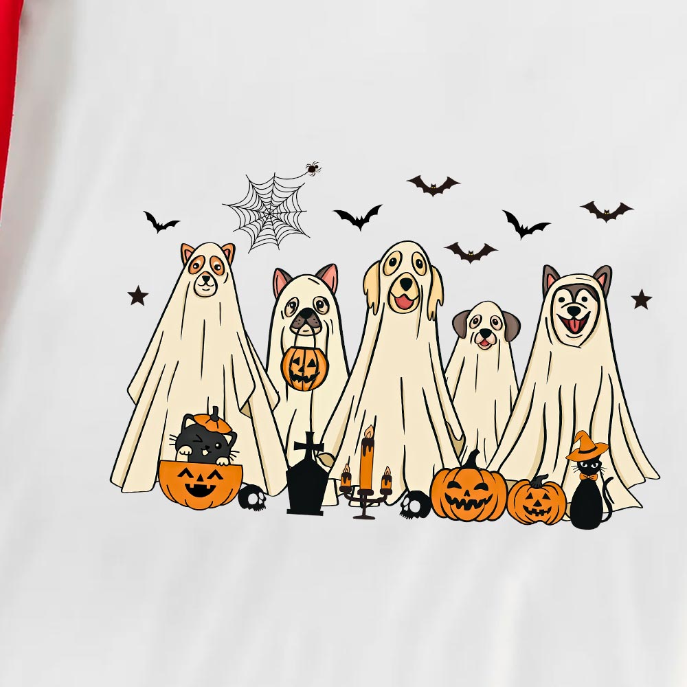 Halloween Ghost Dog Short Sleeve Sleepwear Halloween Ghost Dog Short Sleeve Sleepwear