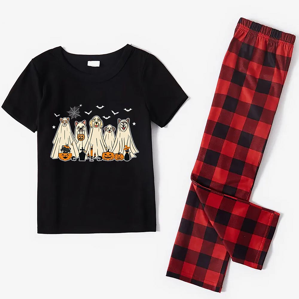 Halloween Ghost Dog Short Sleeve Sleepwear Halloween Ghost Dog Short Sleeve Sleepwear