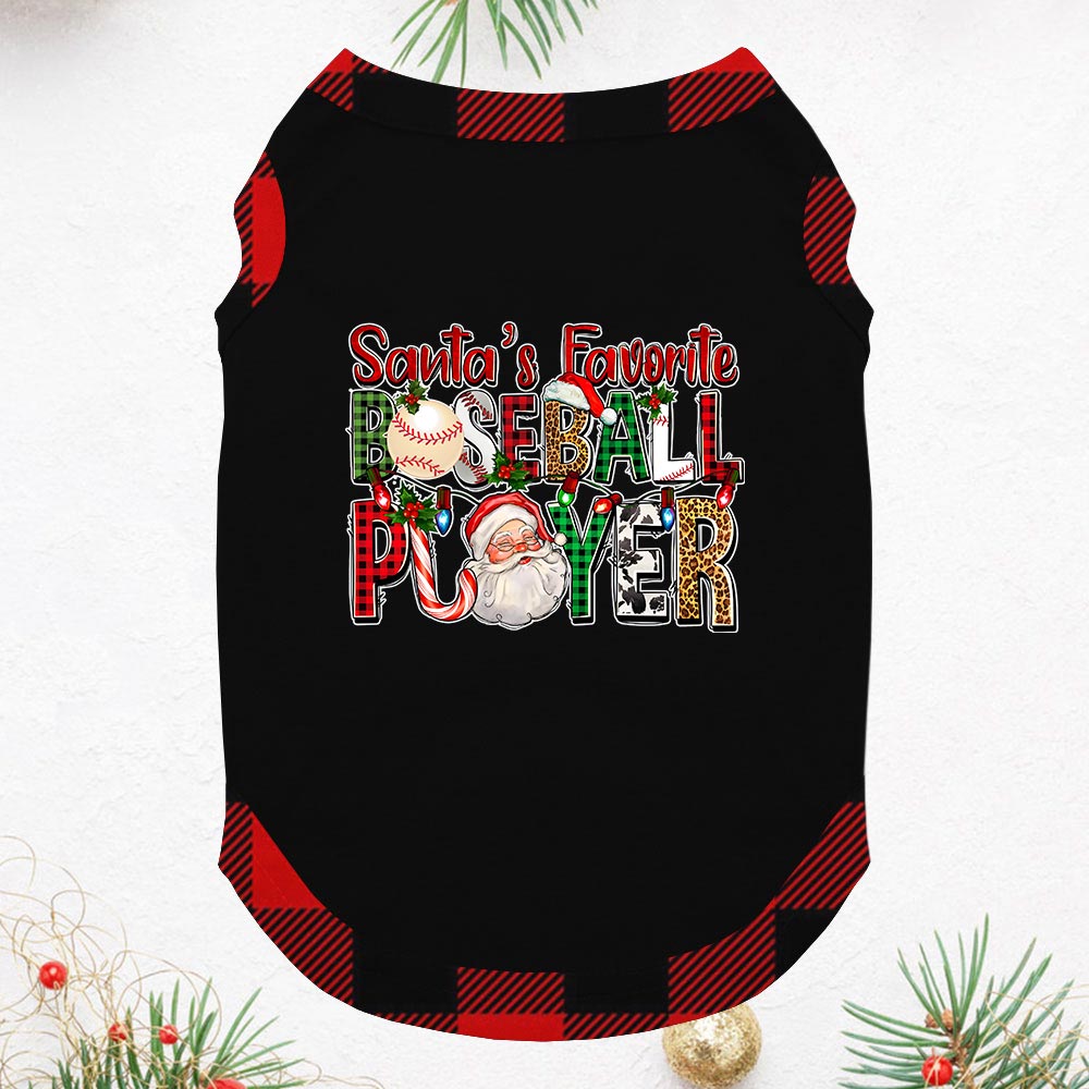 Favorite Baseball Player Christmas Pjs For Family And Dog