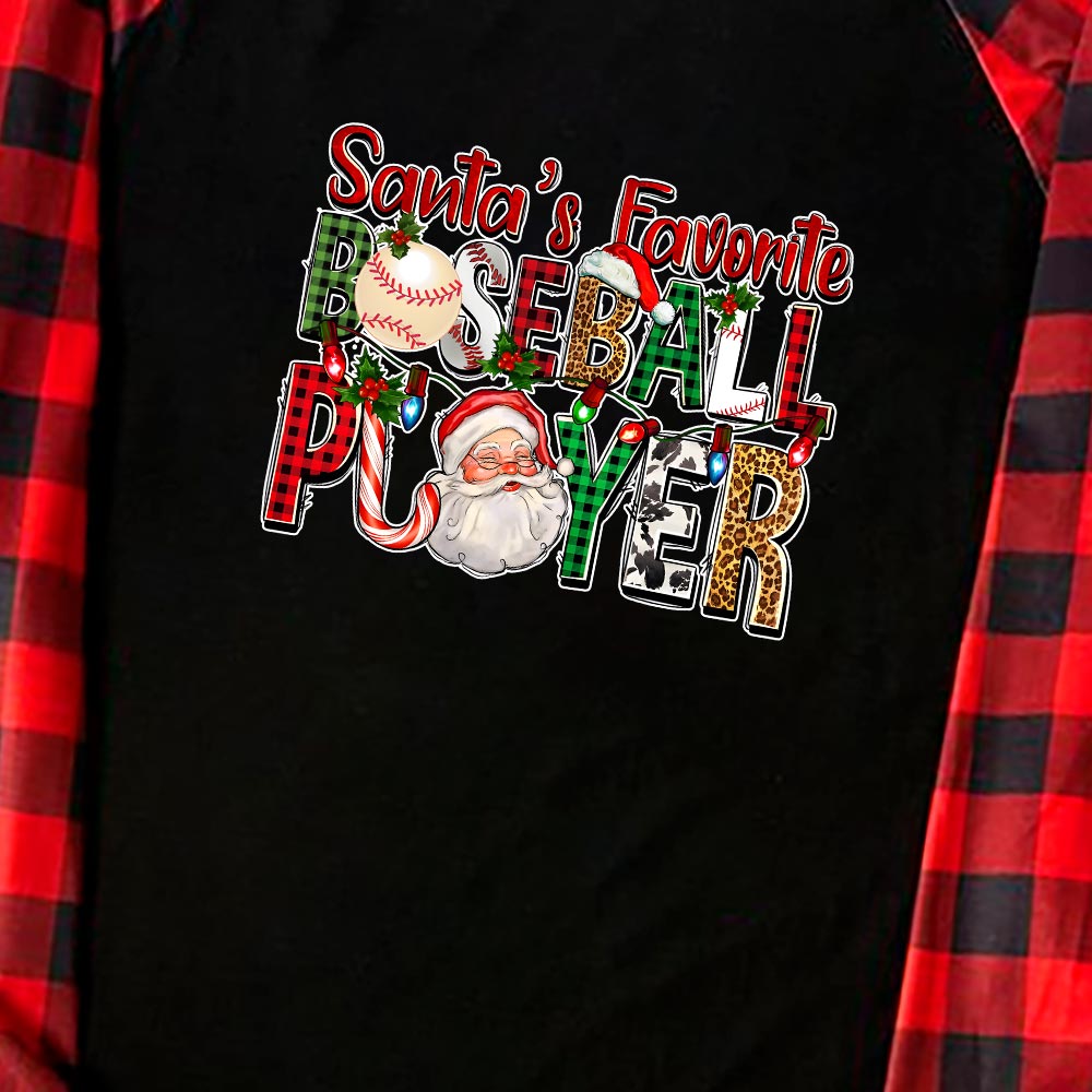 Baseball Player Matching Christmas Jammies 6 Styles