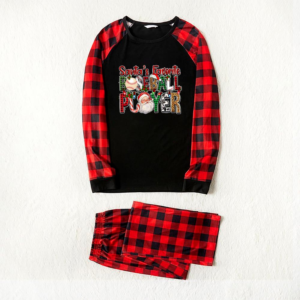 Baseball Player Matching Christmas Jammies 6 Styles