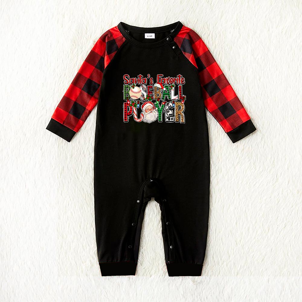 Baseball Player Matching Christmas Jammies 6 Styles