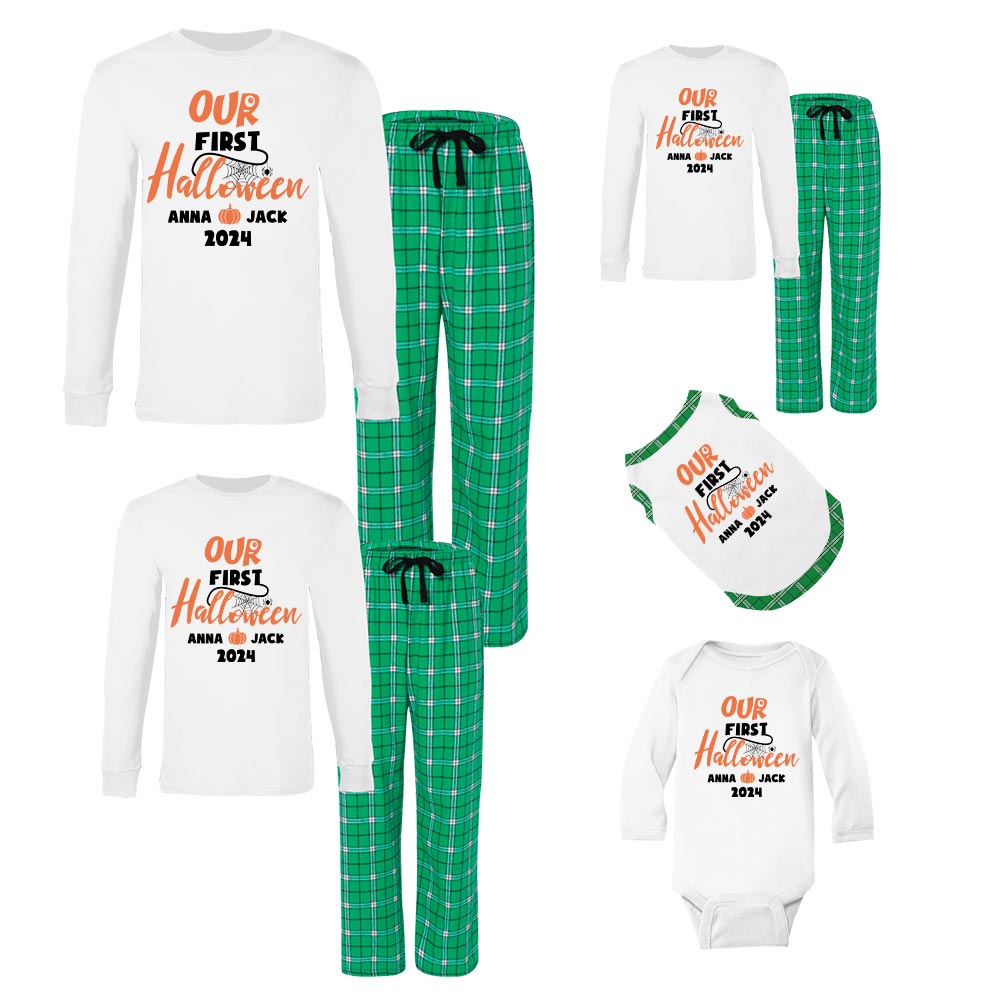 Personalized Name First Halloween Cotton Jammies Personalized Name First Halloween Cotton Jammies