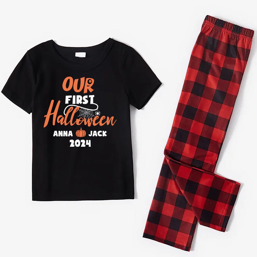 Personalized Name First Halloween Matching Pjs Personalized Name First Halloween Matching Pjs