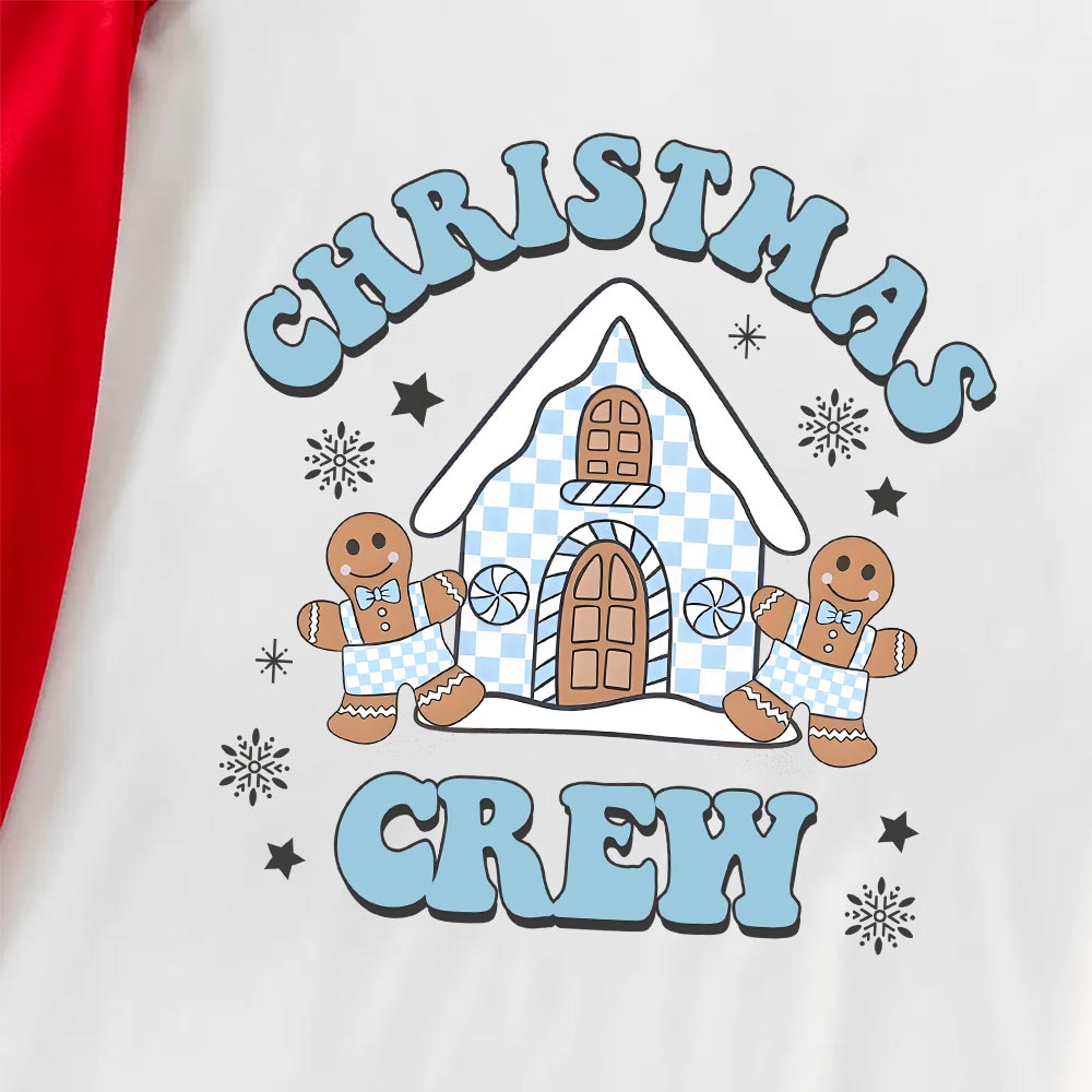 Family Christmas Crew Pajamas Blue Christmas Gingerbread House Family Christmas Crew Pajamas Blue Christmas Gingerbread House