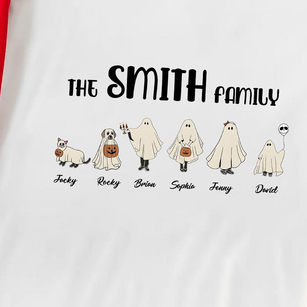 Personalized Family Name Short Sleeve Halloween Pjs