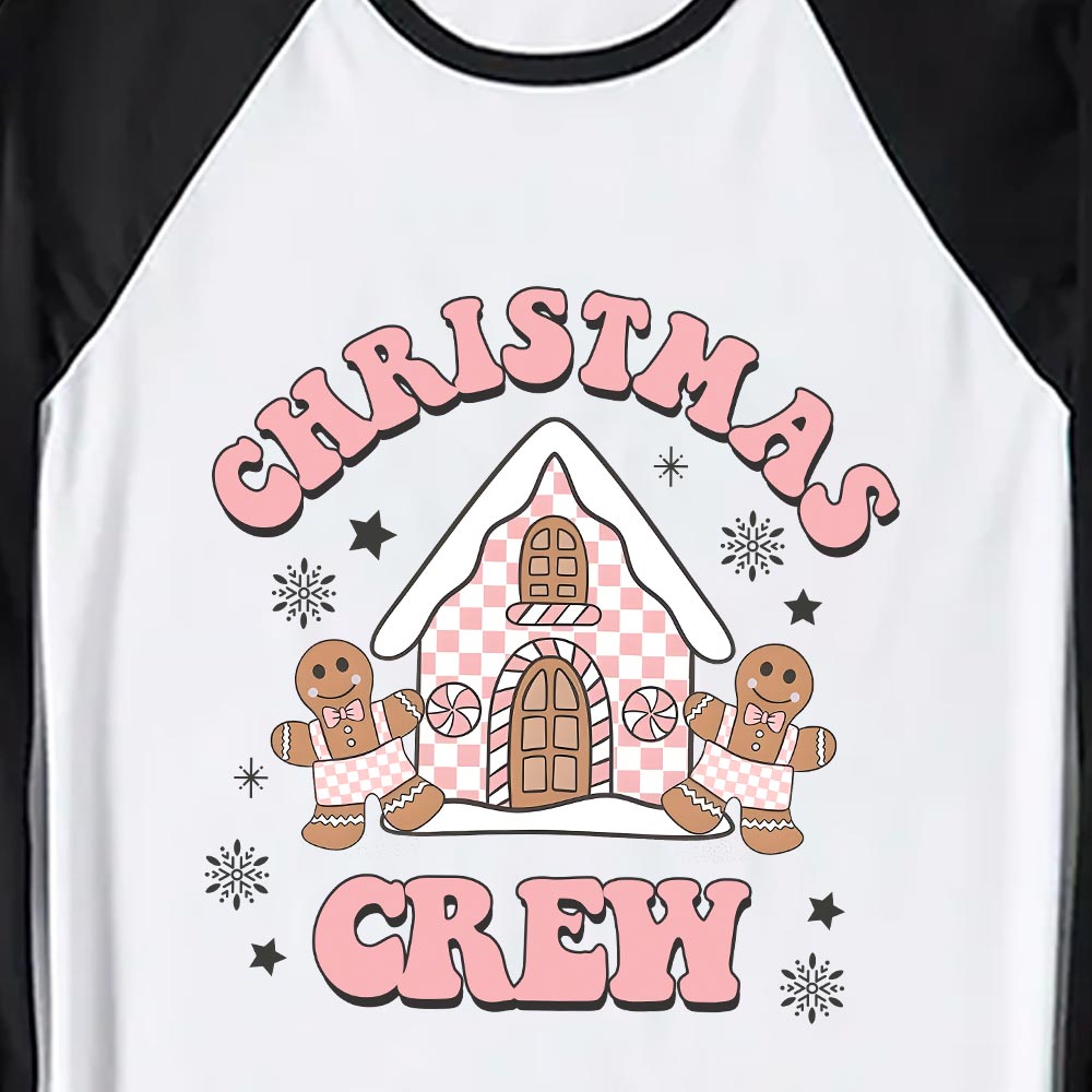 Pink Christmas Gingerbread House Matching Pajamas For Family Pink Christmas Gingerbread House Matching Pajamas For Family