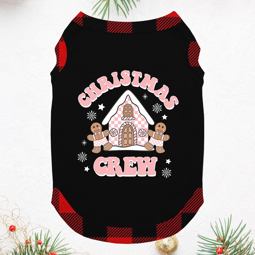 Matching Christmas Crew Pajamas Pink Gingerbread House Matching Christmas Crew Pajamas Pink Gingerbread House
