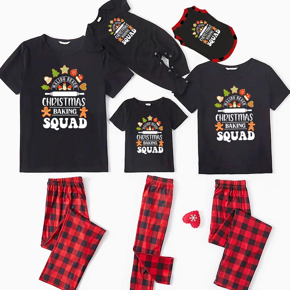 Cookie Gingerbread Christmas Jammies Short Sleeves