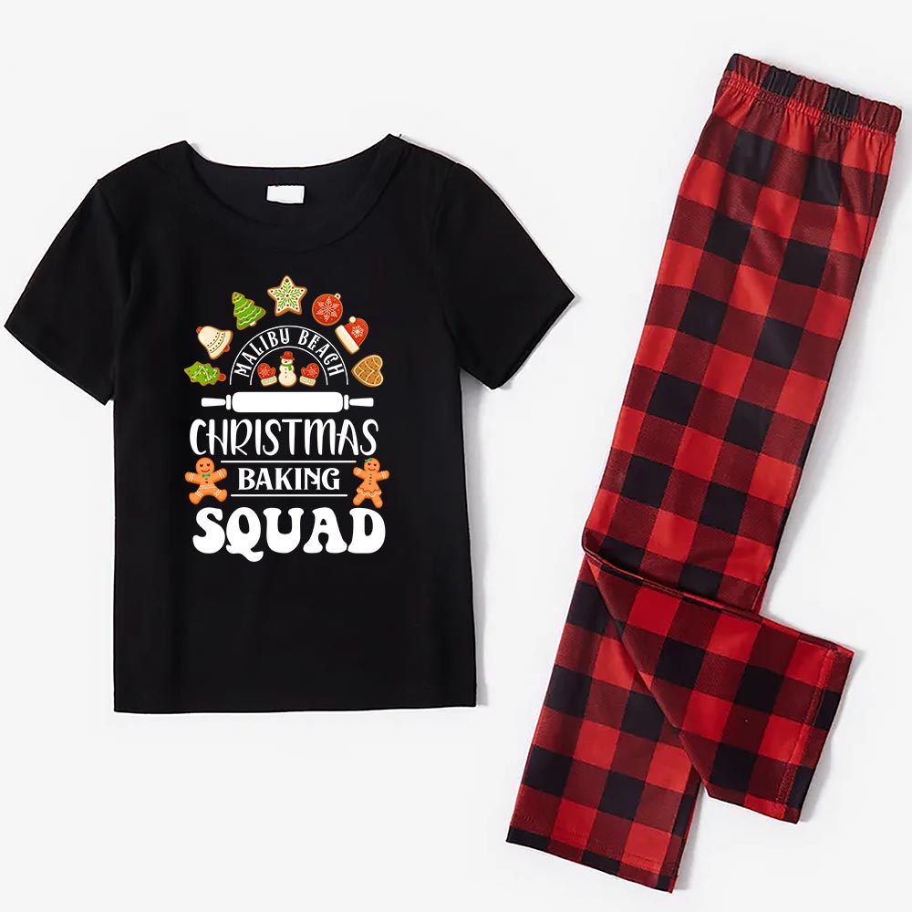 Cookie Gingerbread Christmas Jammies Short Sleeves