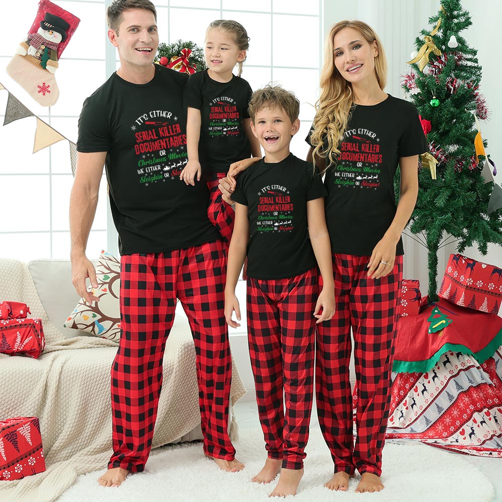 Funny Jokes Matching Christmas Pajamas Short Sleeves Funny Jokes Matching Christmas Pajamas Short Sleeves
