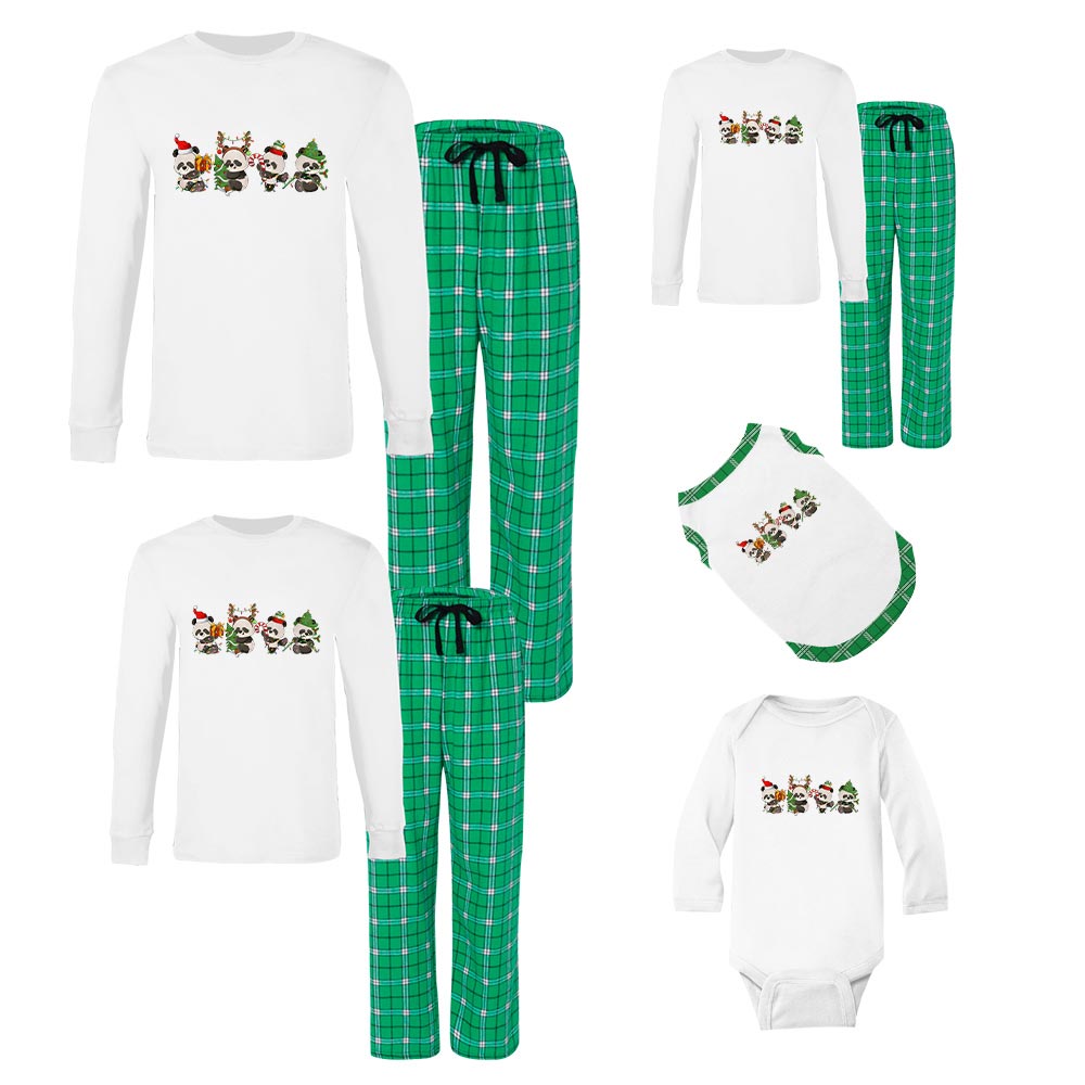 Matching Panda Pajamas For Family Cotton Matching Panda Pajamas For Family Cotton