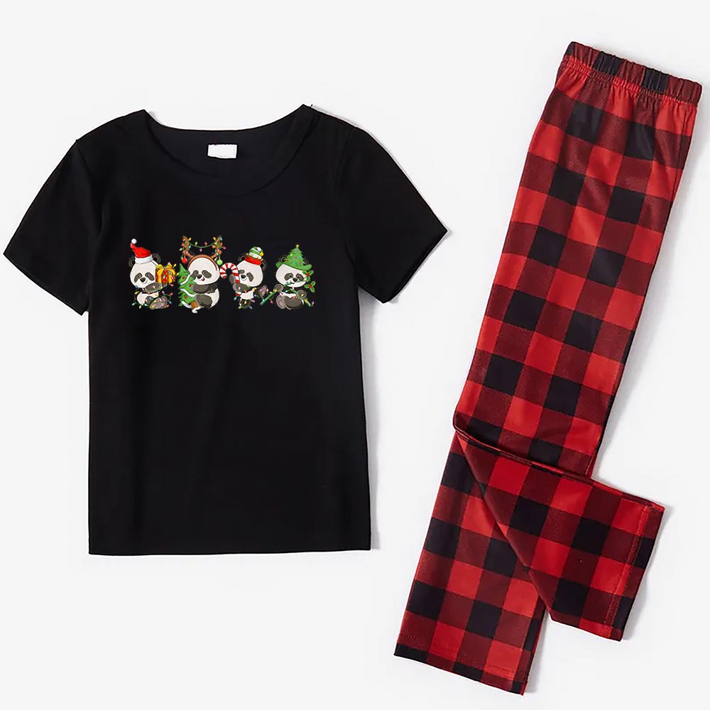 Unique Panda Christmas Jammies Matching Family