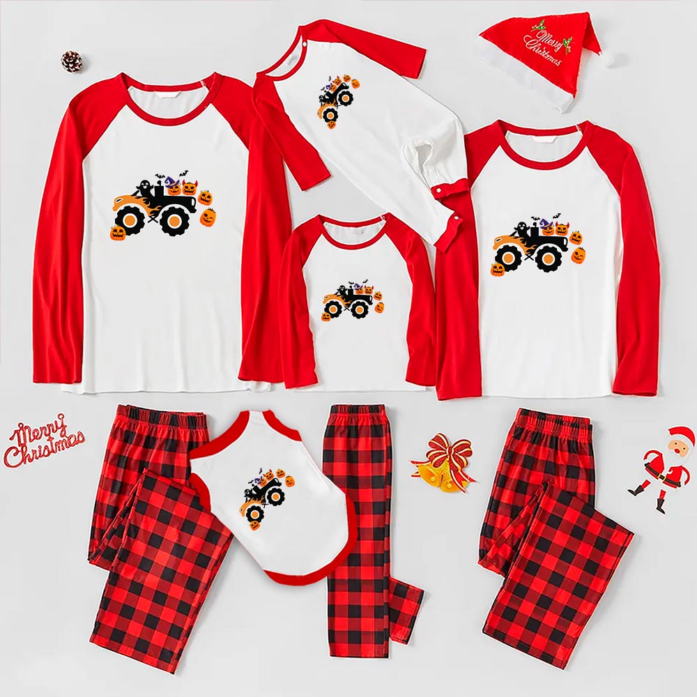 Monster Truck Halloween Matching Family Sleepwear Monster Truck Halloween Matching Family Sleepwear