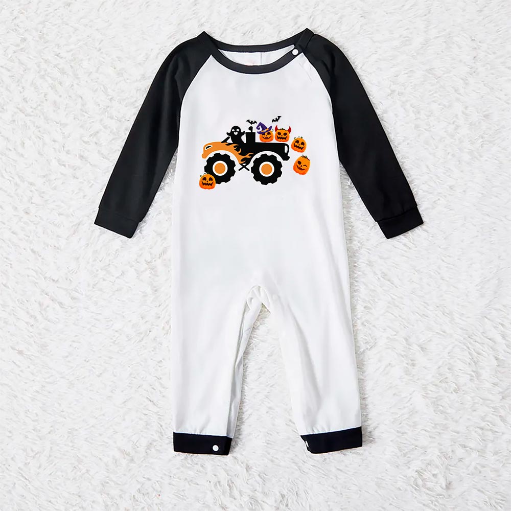 Monster Truck Halloween Matching Family Sleepwear Monster Truck Halloween Matching Family Sleepwear