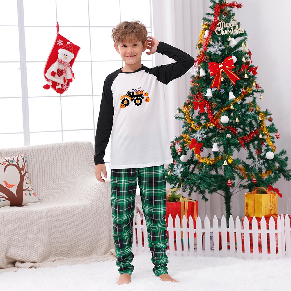 Monster Truck Halloween Matching Family Sleepwear Monster Truck Halloween Matching Family Sleepwear