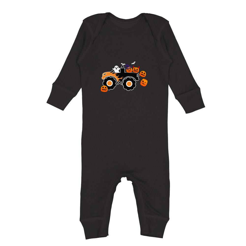 Monster Truck Halloween Matching Pajamas Cotton