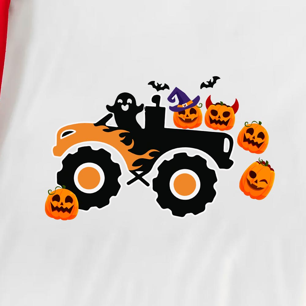 Halloween Truck Matching Family Pajamas Short Sleeve Halloween Truck Matching Family Pajamas Short Sleeve