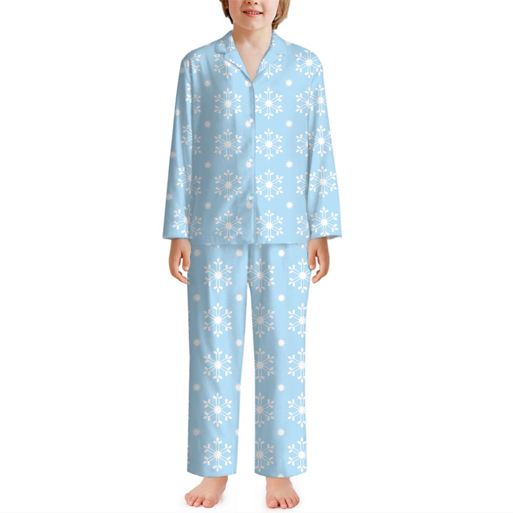 Matching Christmas Pjs With Snowflake Theme Matching Christmas Pjs With Snowflake Theme