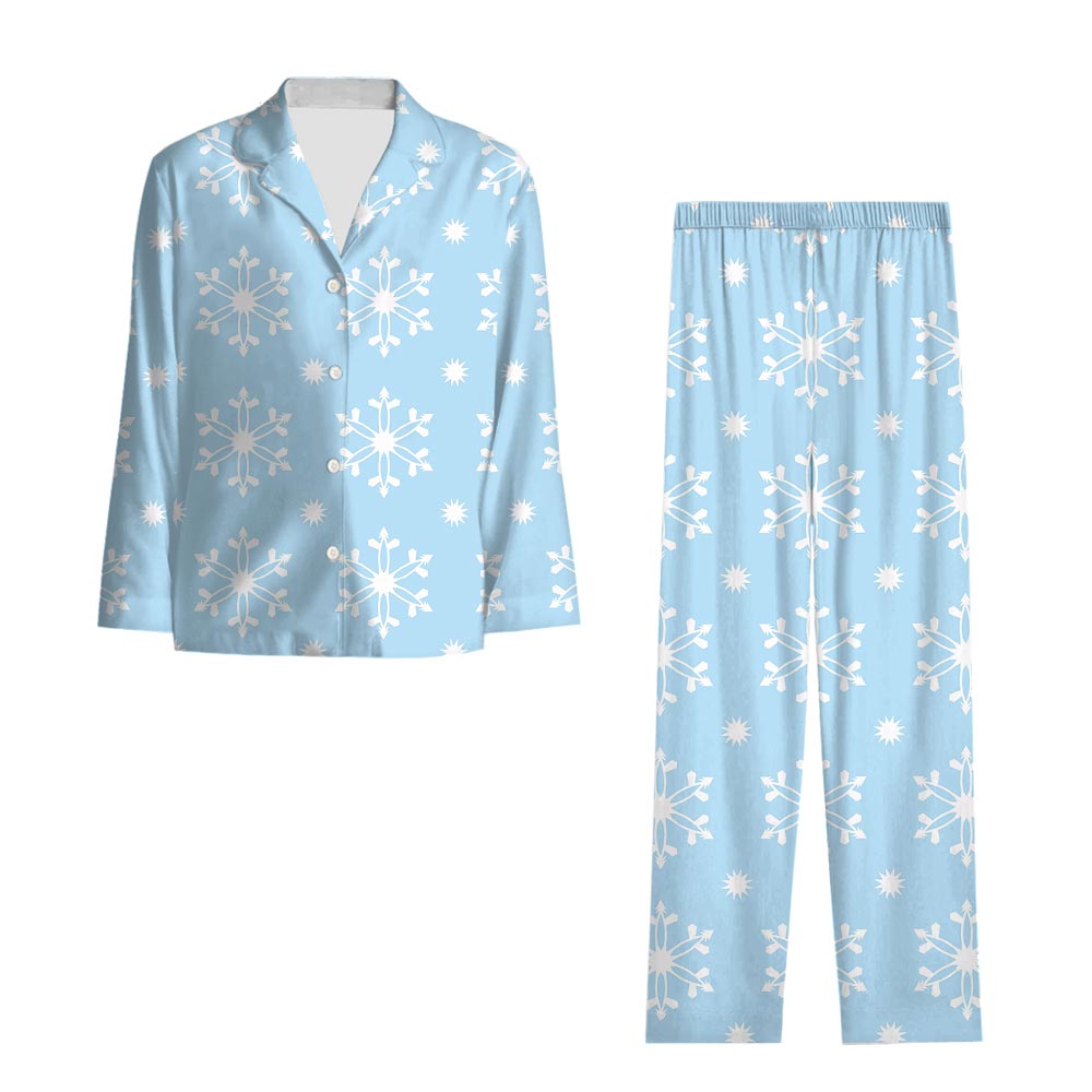 Matching Christmas Pjs With Snowflake Theme Matching Christmas Pjs With Snowflake Theme