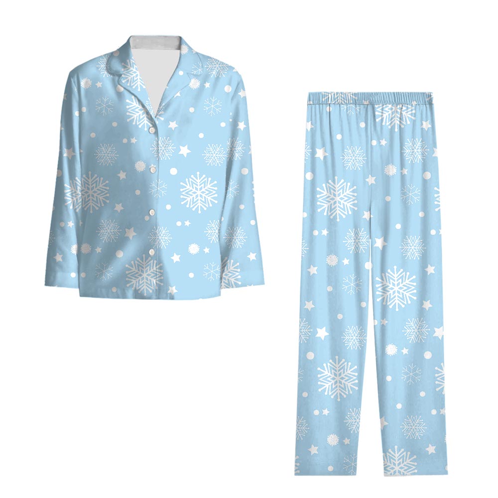 Snowflake Family Holiday Jammies Light Blue Snowflake Family Holiday Jammies Light Blue