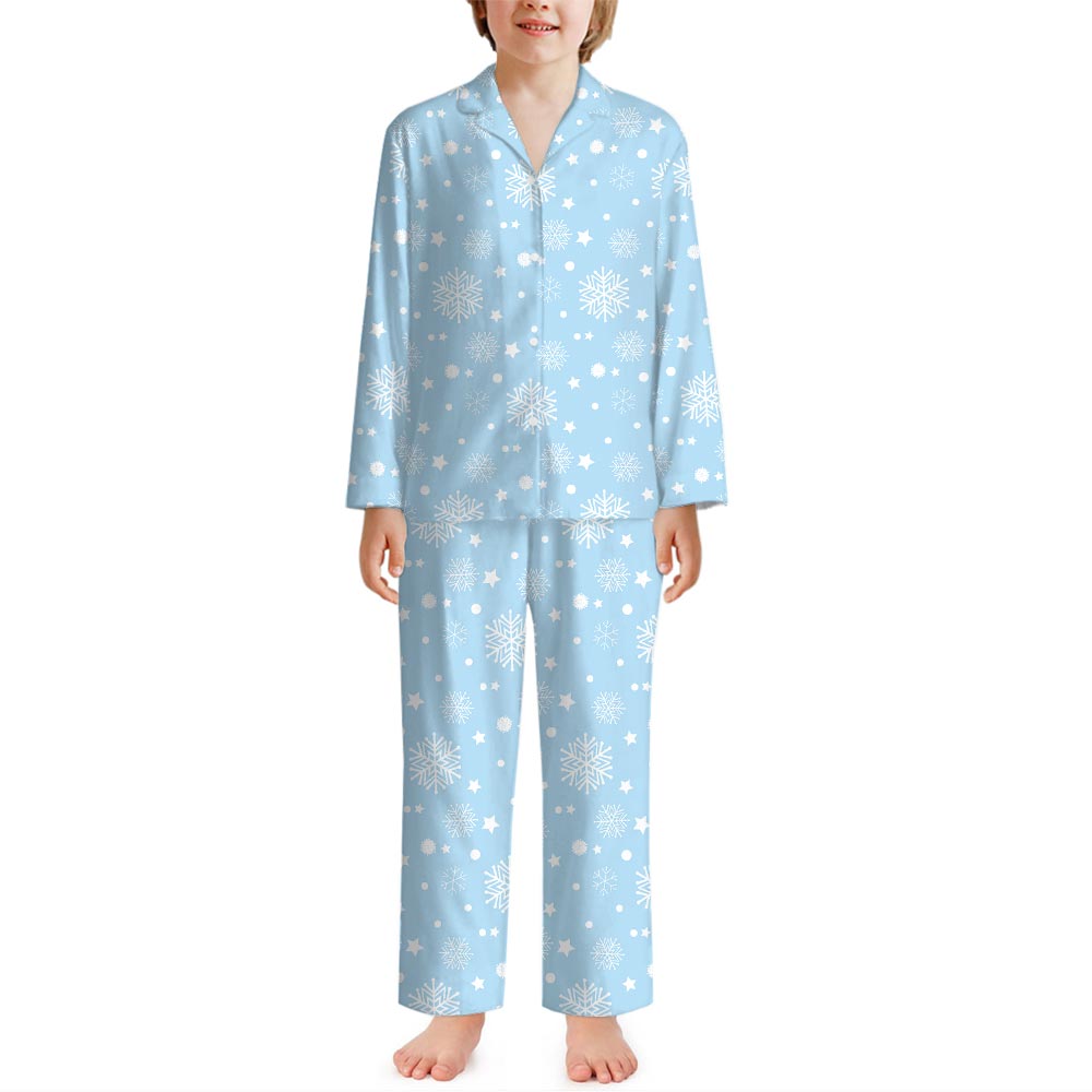 Snowflake Family Holiday Jammies Light Blue Snowflake Family Holiday Jammies Light Blue