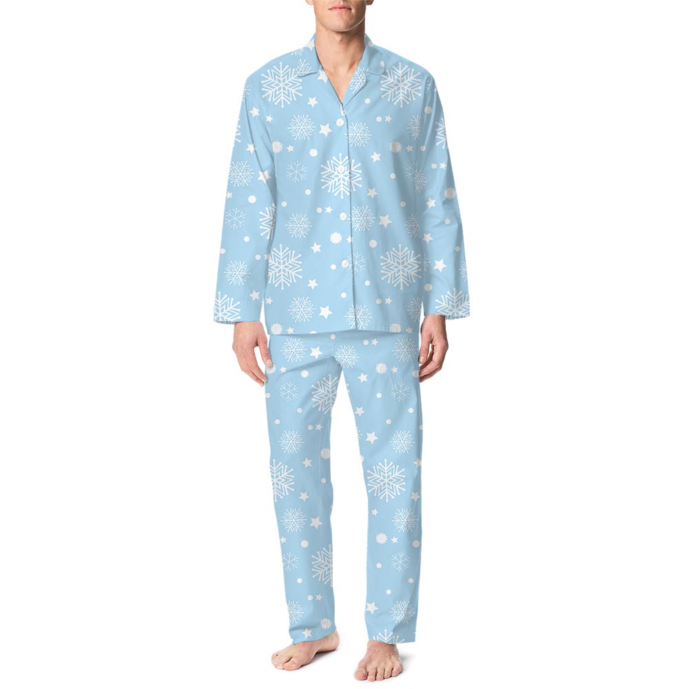 Snowflake Family Holiday Jammies Light Blue Snowflake Family Holiday Jammies Light Blue