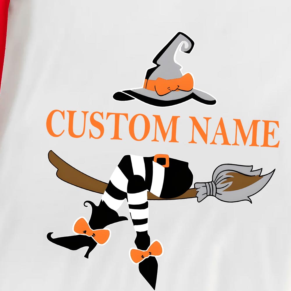 Custom Name Halloween Witch Matching Family PJs Custom Name Halloween Witch Matching Family PJs