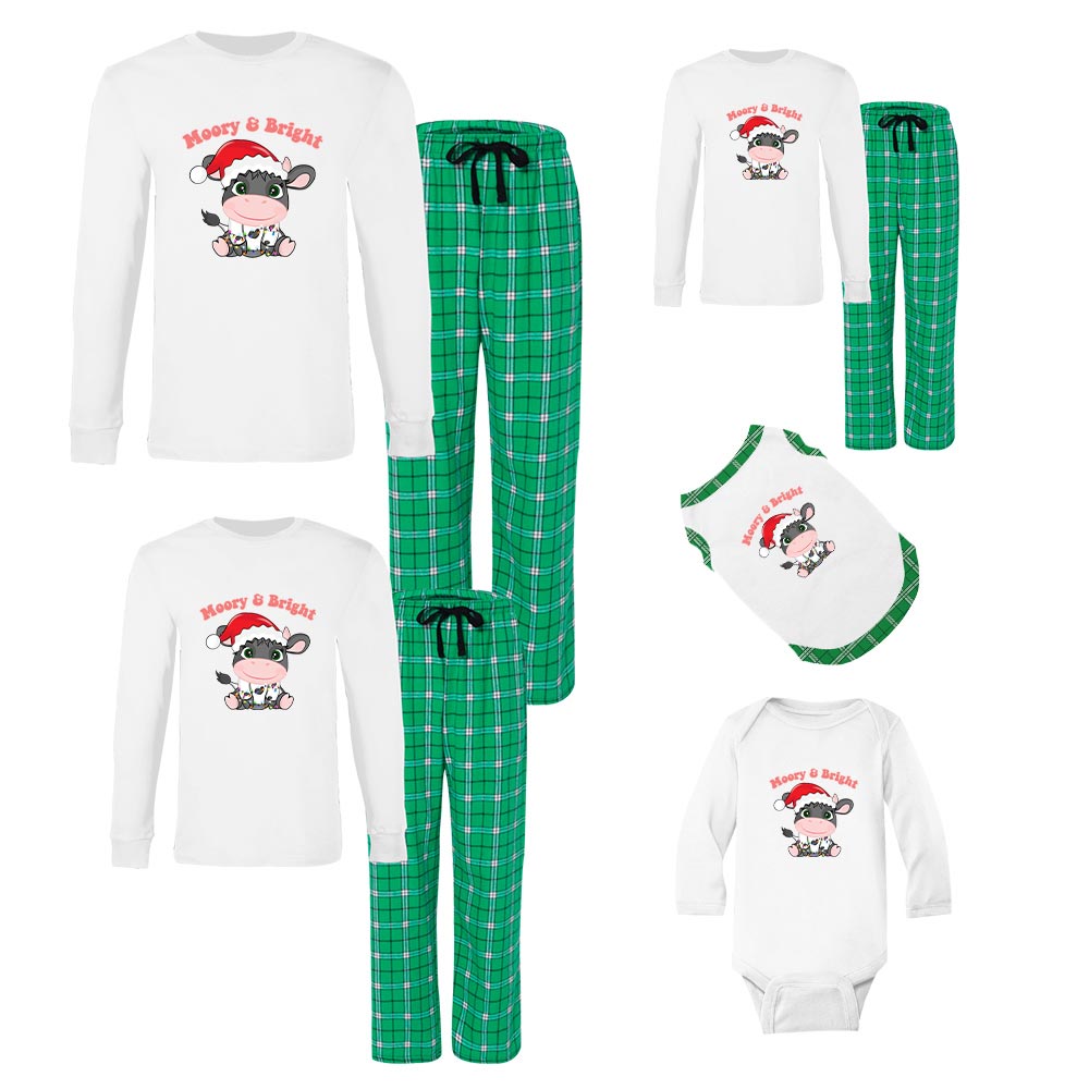 Christmas Cow Jammies 100% Cotton
