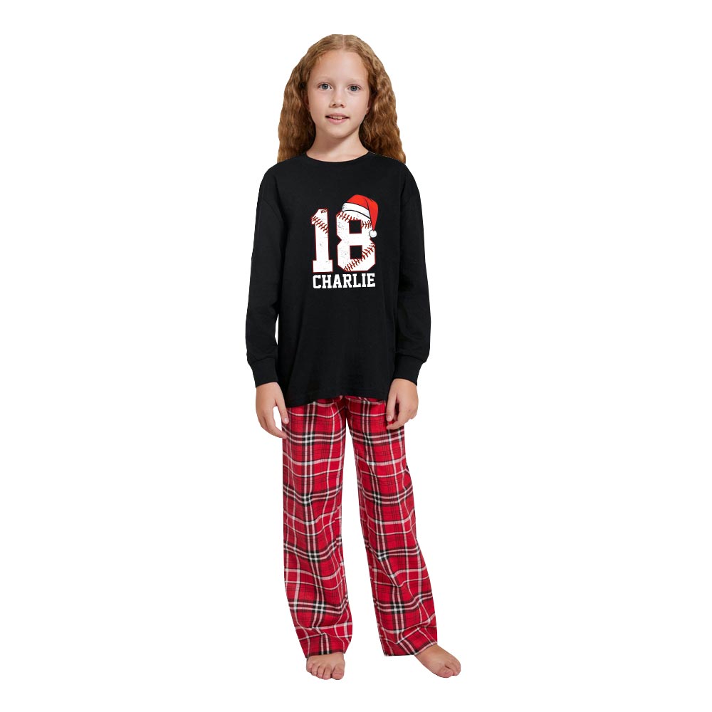 100% Cotton Christmas Baseball Pajamas Customisable 100% Cotton Christmas Baseball Pajamas Customisable