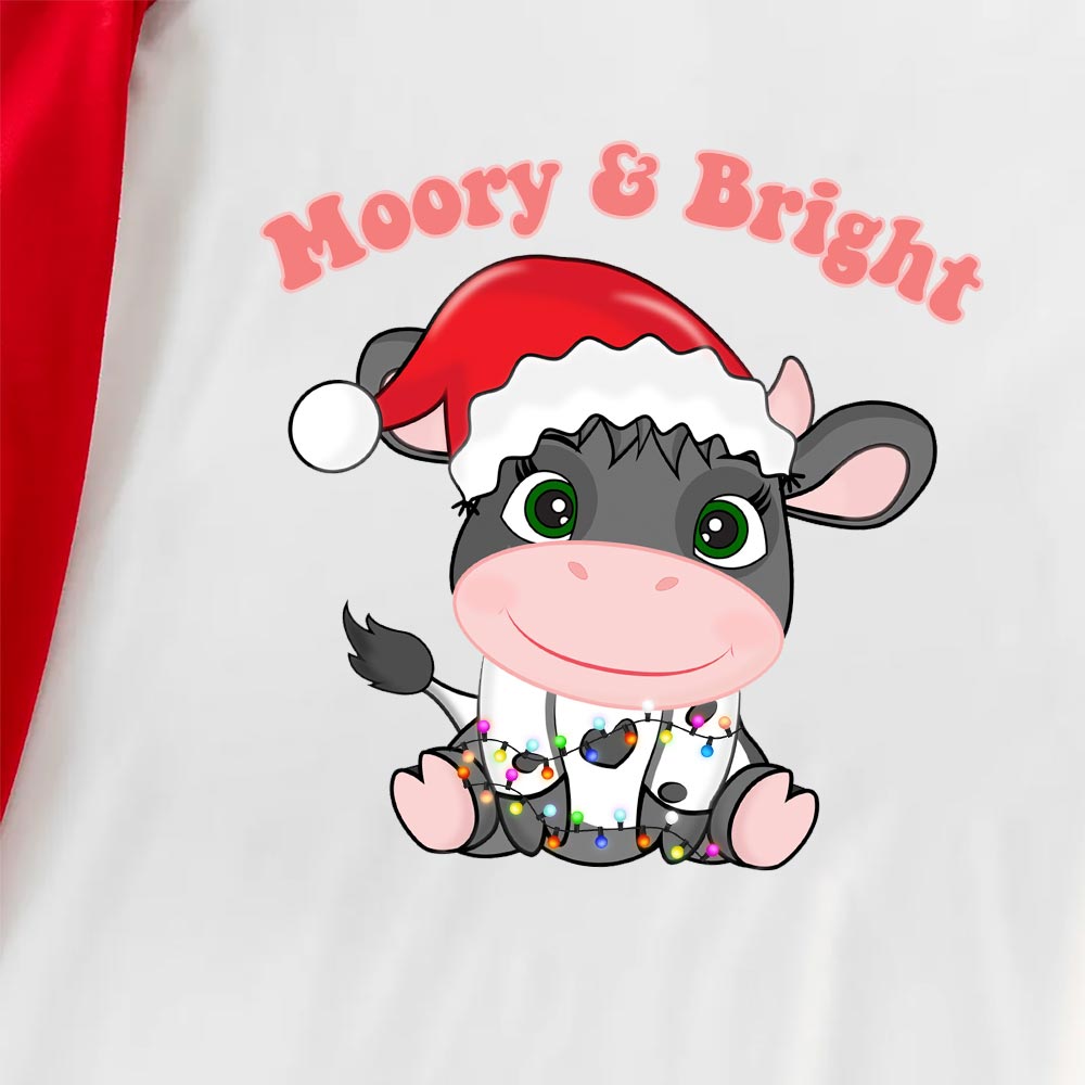 Festive Dairy Cow Christmas Pajama Set Festive Dairy Cow Christmas Pajama Set