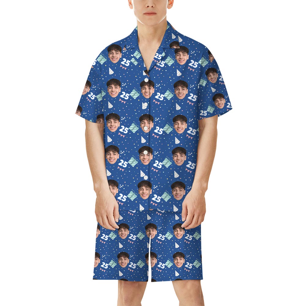 Personalized Face And Age Short Sleeve Pajamas Personalized Face And Age Short Sleeve Pajamas