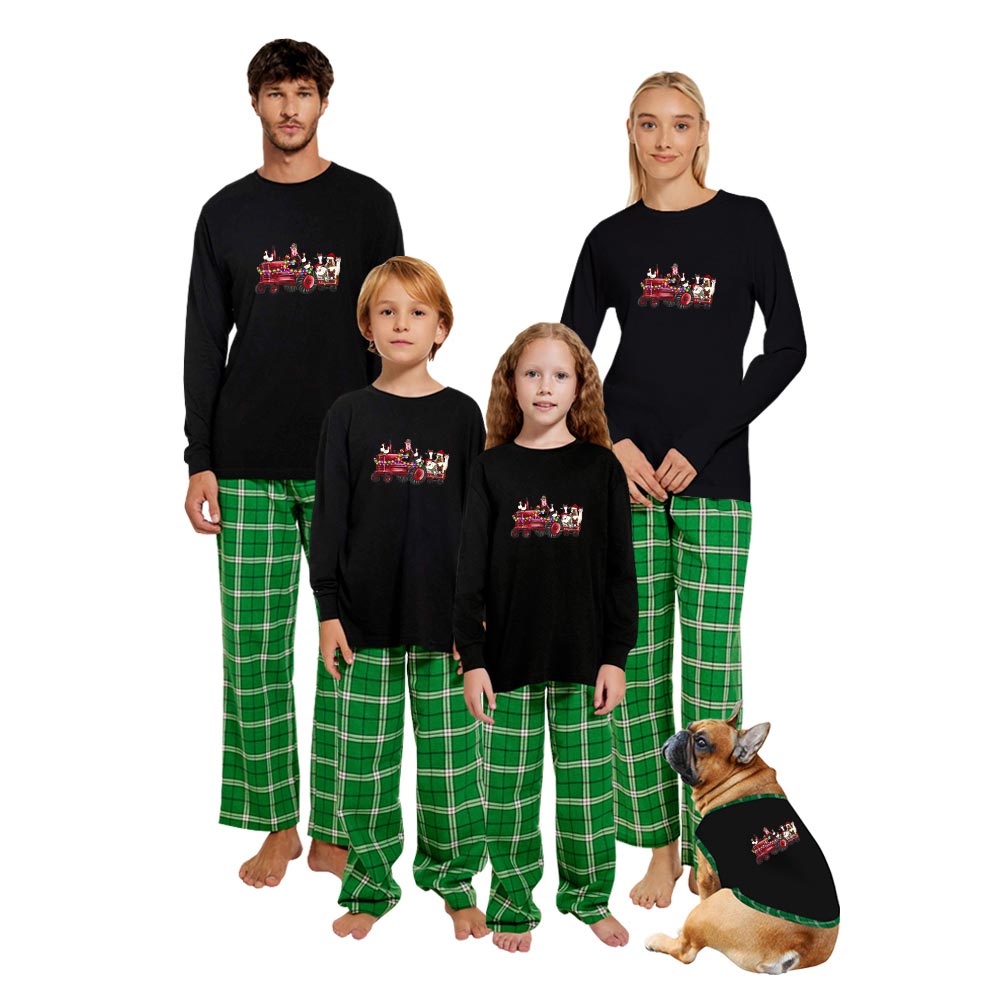 Unique Farm Animal Christmas Pjs 100% Cotton Unique Farm Animal Christmas Pjs 100% Cotton