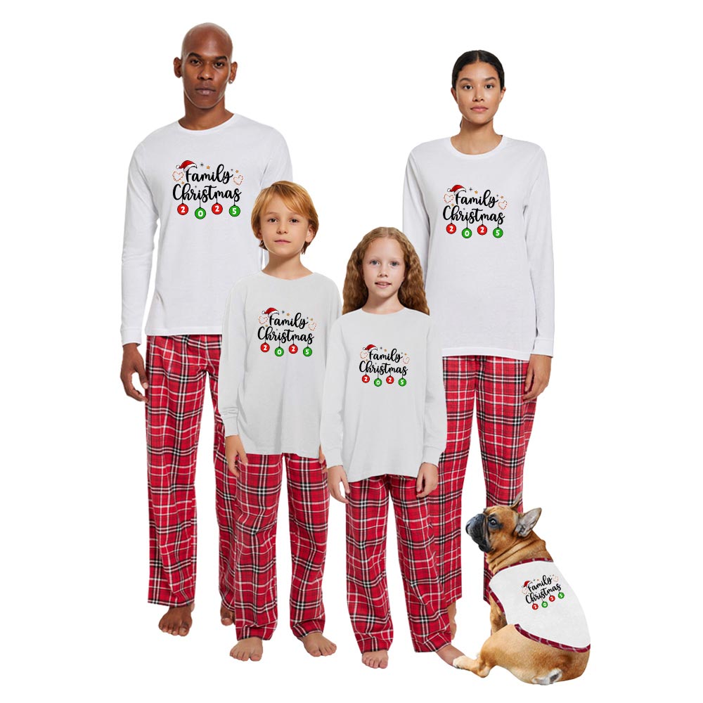 2025 Matching Family Christmas Pjs Holiday Cotton