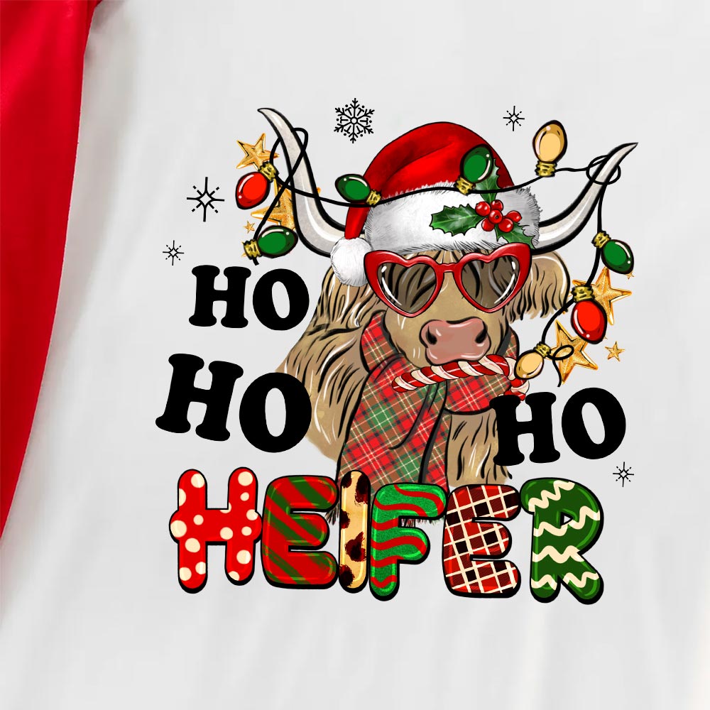 Western Cow Matching Christmas Pjs For Family Western Cow Matching Christmas Pjs For Family