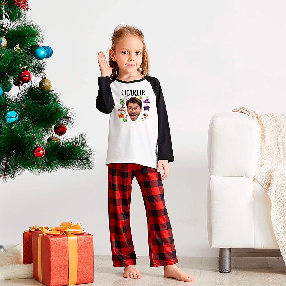 Custom Face And Name Spooky Halloween Pajamas Custom Face And Name Spooky Halloween Pajamas