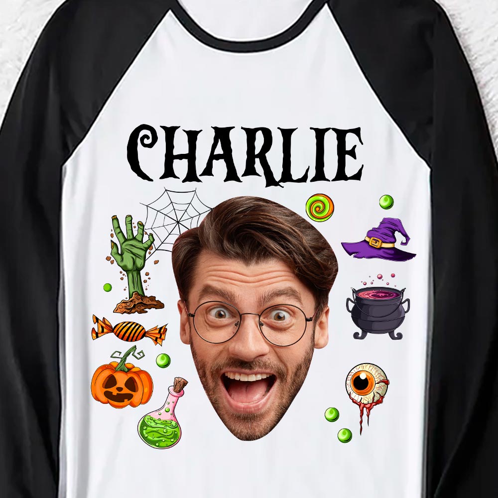 Custom Face And Name Spooky Halloween Pajamas Custom Face And Name Spooky Halloween Pajamas
