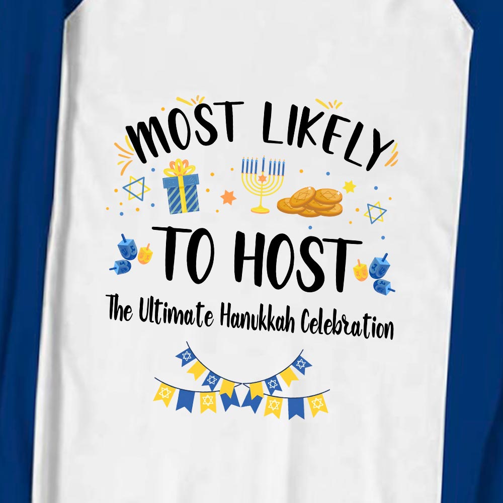 Most Likely Hanukkah Matching Family Pajamas Most Likely Hanukkah Matching Family Pajamas