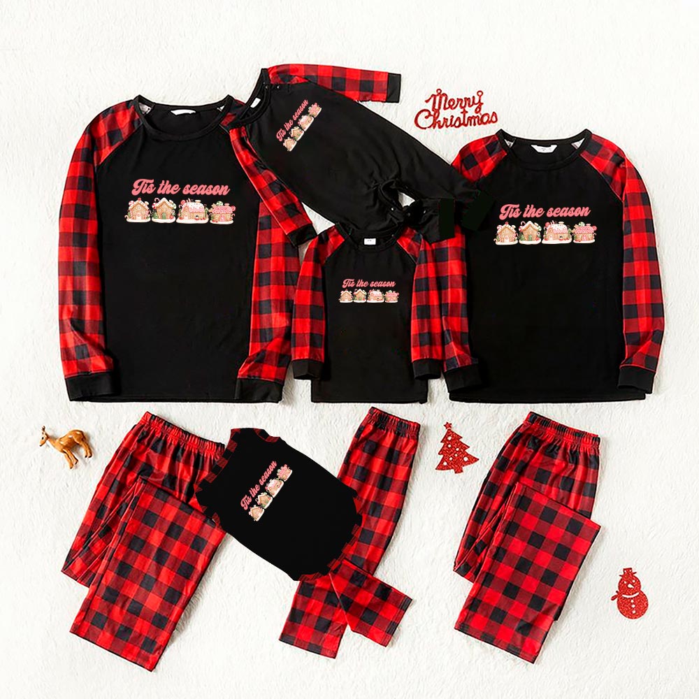 Gingerbread Houses Matching Christmas Jammies Tis The Season Gingerbread Houses Matching Christmas Jammies Tis The Season