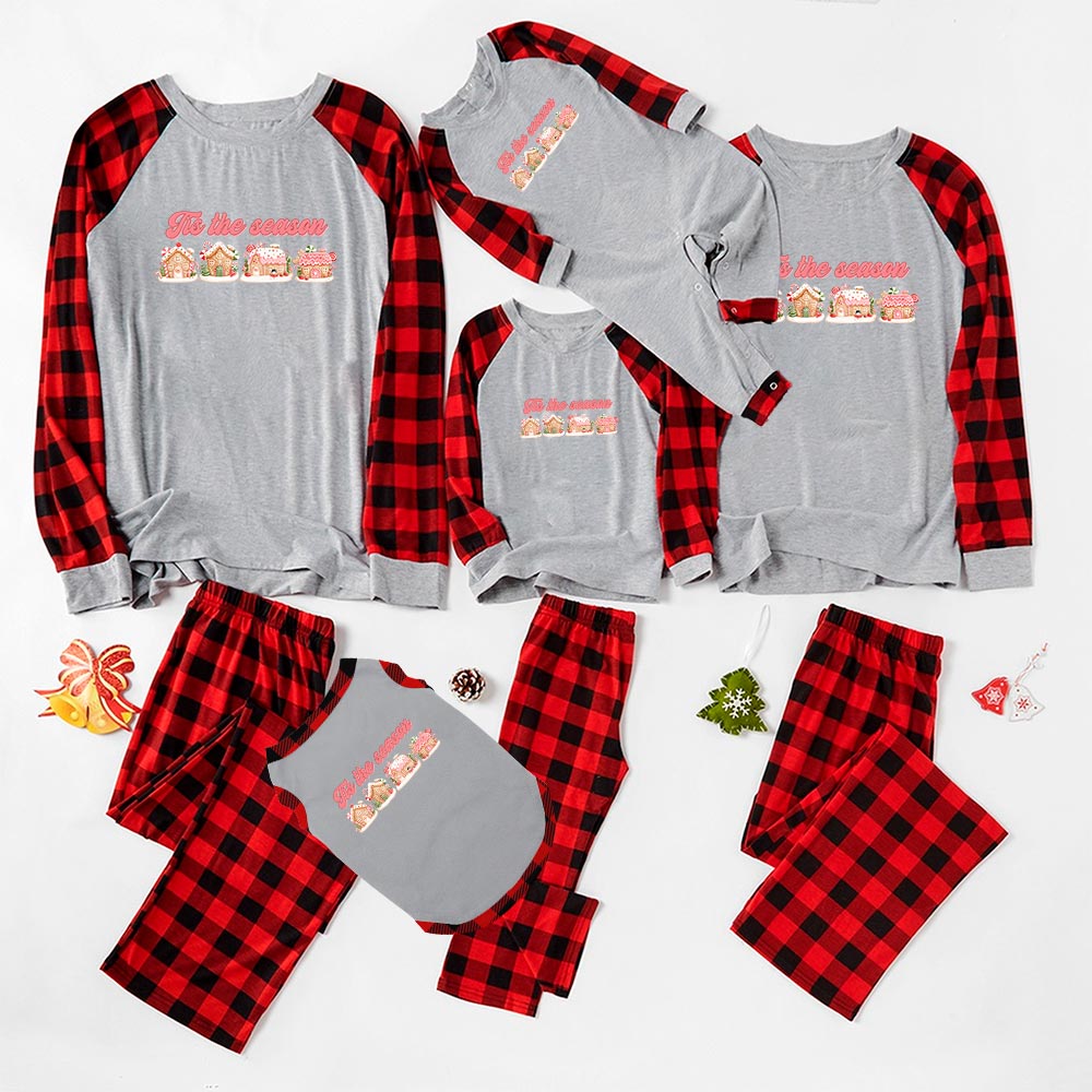 Gingerbread Houses Matching Christmas Jammies Tis The Season Gingerbread Houses Matching Christmas Jammies Tis The Season