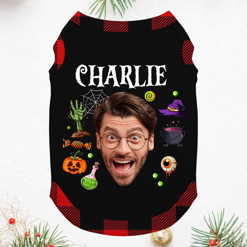 Short Personalized Halloween Pajamas With Face And Name Short Personalized Halloween Pajamas With Face And Name