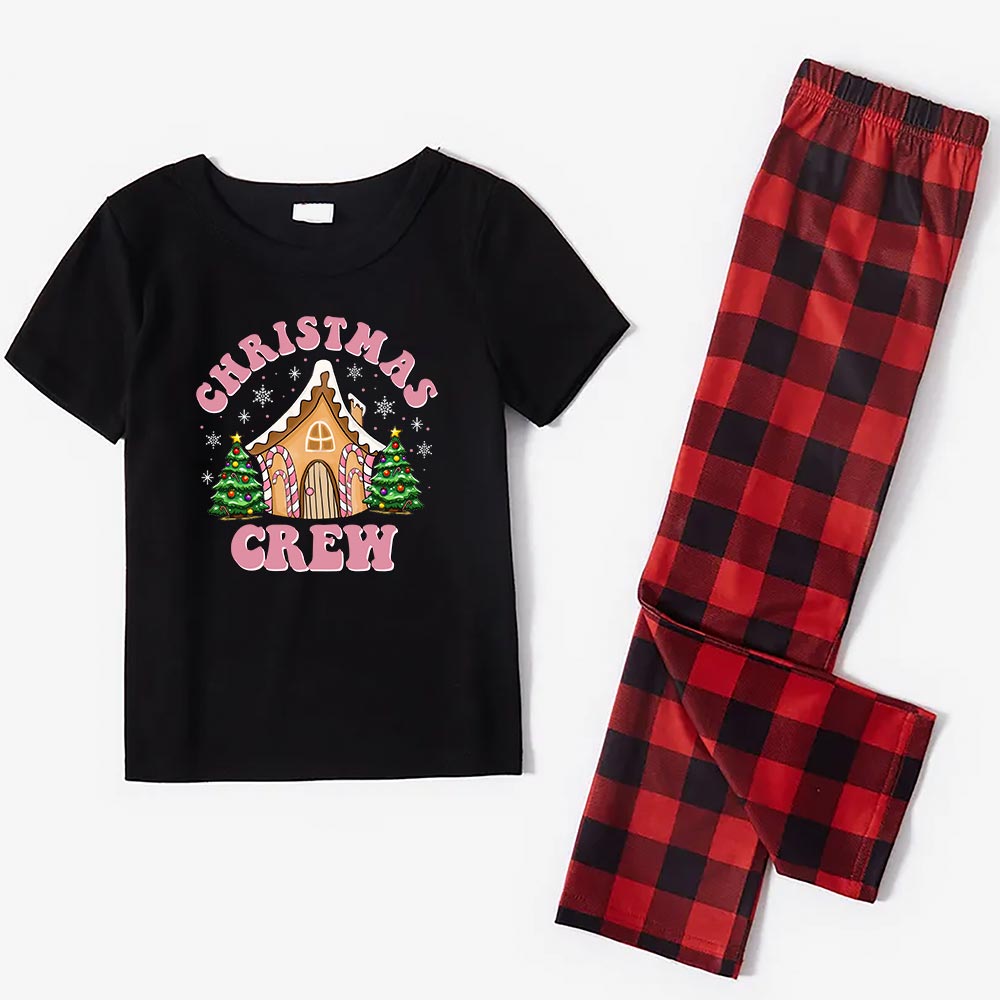 Gingerbread House Christmas Jammies For Family Crew 3 Styles Gingerbread House Christmas Jammies For Family Crew 3 Styles